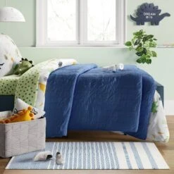 Pillowfort Sales Store 30 Patterned Accent Kids' Rug Blue/White - Pillowfort™